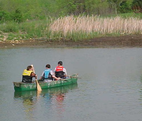 3 in a canoe