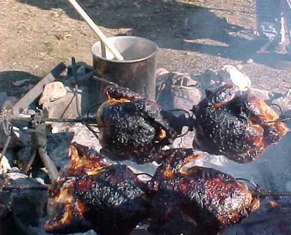 roasting turkeys